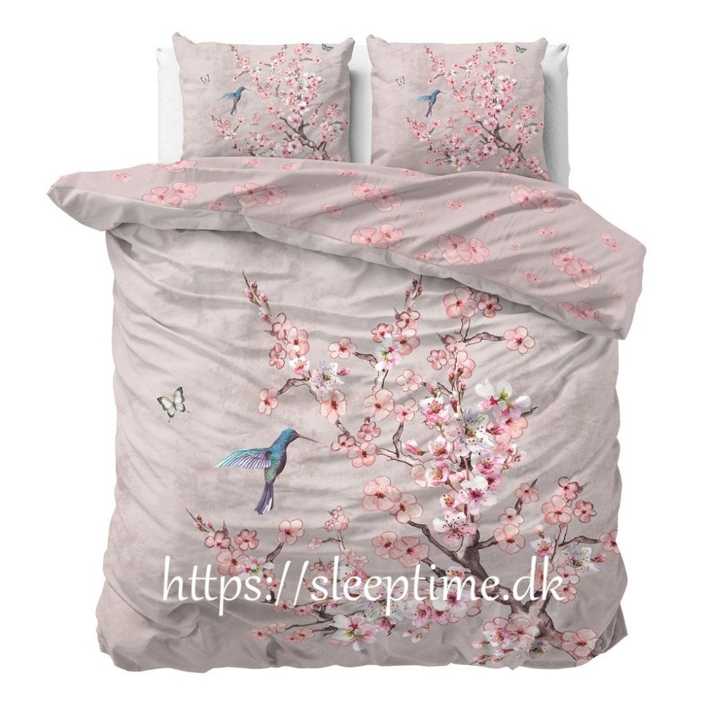 Sengesæt Blossy Roze i ren bomuld fra Sleeptime.dk