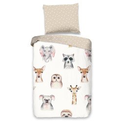 Junior sengetøj Junior Zoo med vilde dyr fra Mytrendyhome.dk