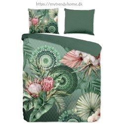 Flonel sengesæt Egor med blomster og mandala ornament fra MyTrendyHome
