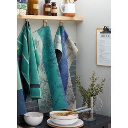 Jacquard viskestykke Bellino – 50% bomuld/50% hør, Tyskland fra MyTrendyHome.dk