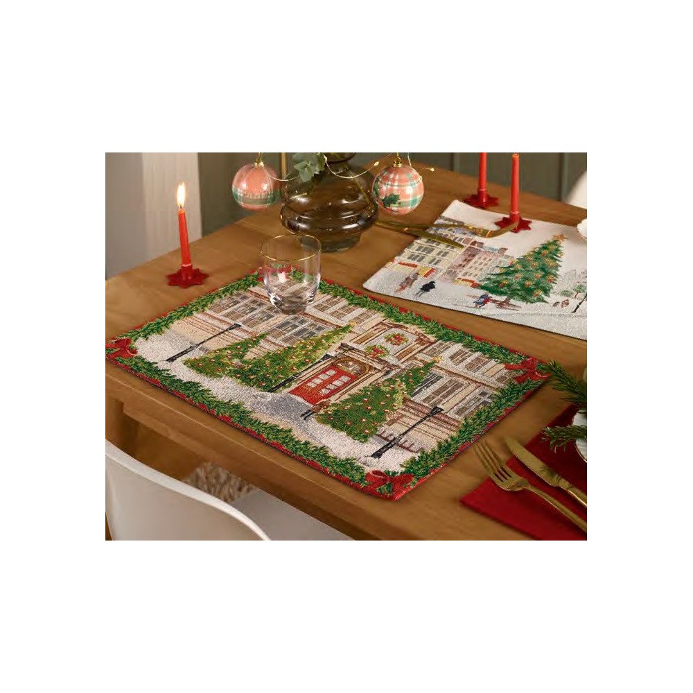 Dækkeserviet WELCOME X-MAS med julemotiv fra MytrendyHome.dk