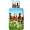 Børnesengetøj Horses Margerit  med heste og margerit
