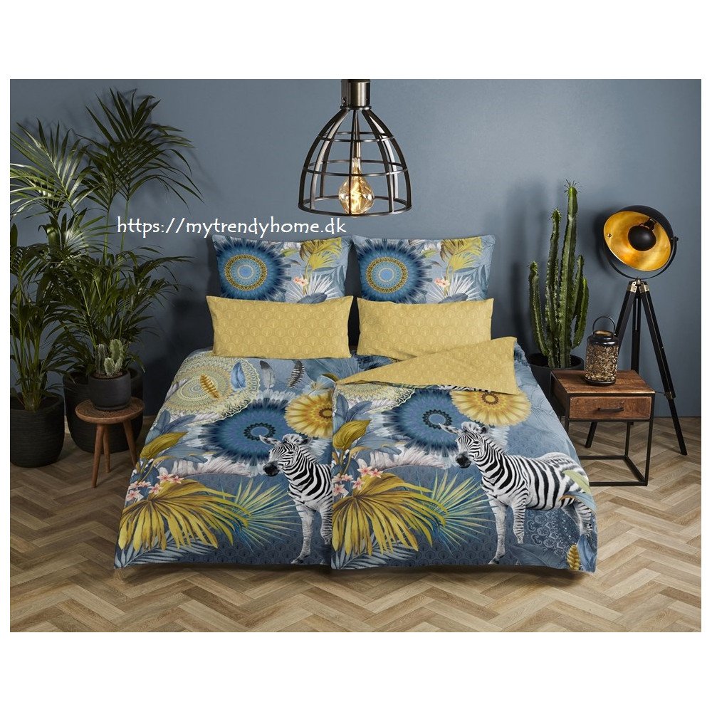 Sengesæt Laska med zebra og mandala ornament fra Mytrendyhome.dk