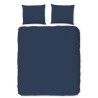Bomuldssatin Mørkeblå ensfarvet sengesæt– luksus og komfort / MyTrendyHome