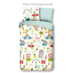 Sengetøj Holiday med sjove dyr