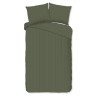 Bomuldssatin Olivengrøn ensfarvet sengesæt– luksus og komfort / MyTrendyHome