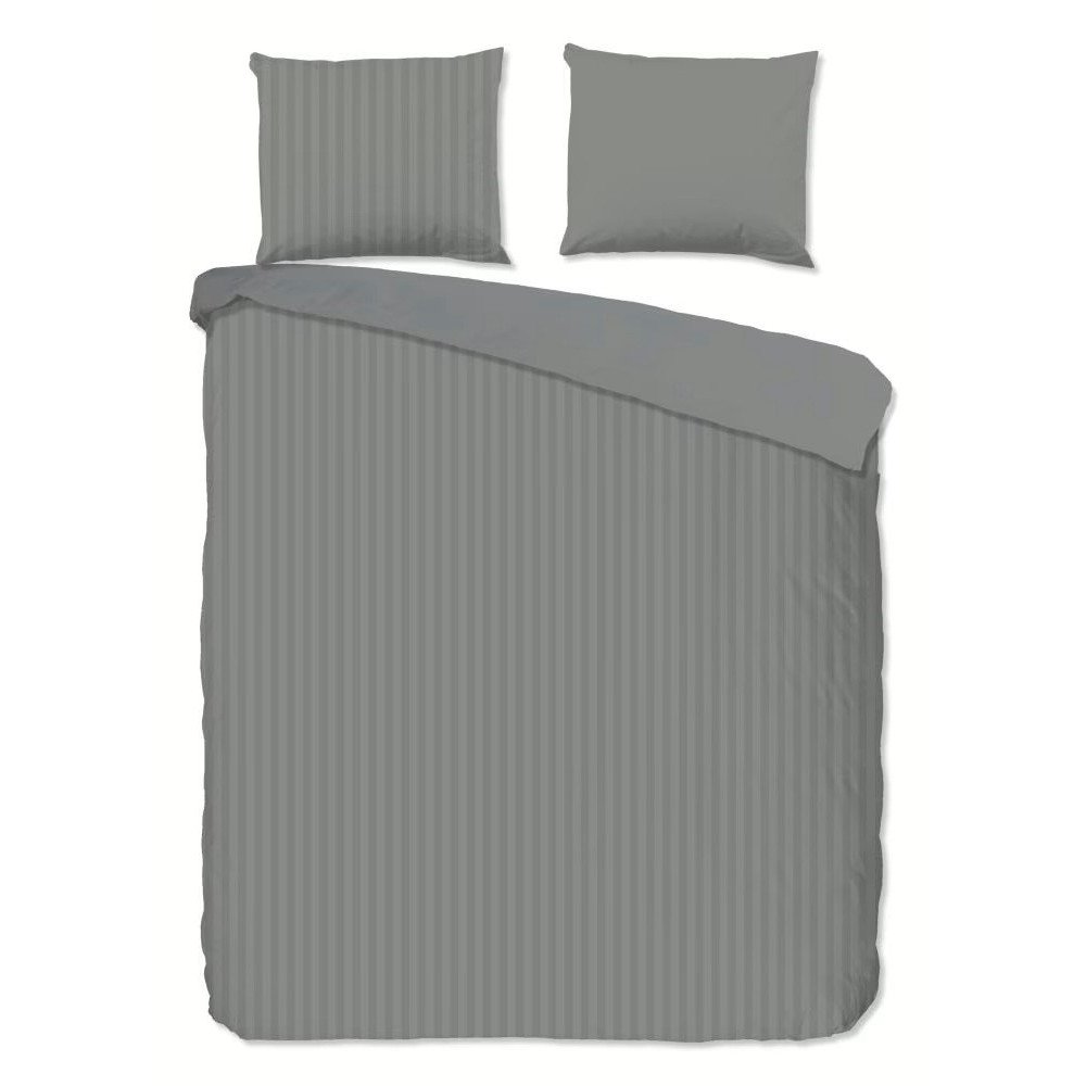Bomuldssatin  Grå ensfarvet sengesæt– luksus og komfort / MyTrendyHome