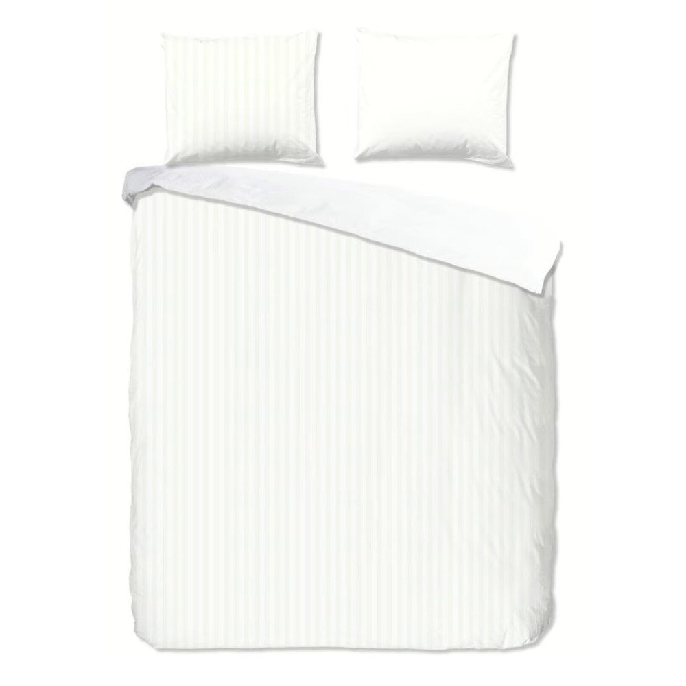 Bomuldssatin Hvid ensfarvet sengesæt– luksus og komfort / MyTrendyHome