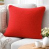 Pudebetræk til sofapude i rød farver,  størrelser: 45 x 45 cm, 100% bomuld