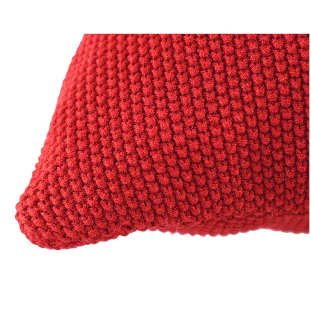 Pudebetræk til sofapude i rød farver,  størrelser: 45 x 45 cm, 100% bomuld