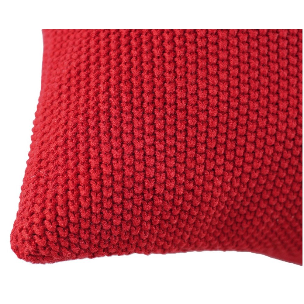 Pudebetræk til sofapude i rød farver,  størrelser: 45 x 45 cm, 100% bomuld