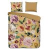 Fiori Ocher, Luksuriøst bomuldssatin sengetøj i 100% bomuld fra Sleeptime.dk